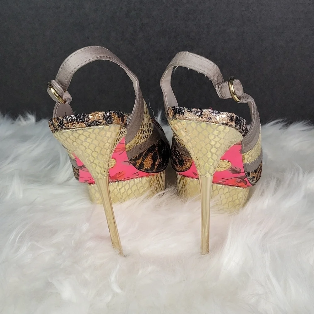 BETSEY JOHNSON Twanty‎ Slingback Pumps Size 6.5